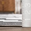 Nuloom Tamera Modern Diamonds Pet Friendly Machine Washable Area Rug, 8' x 10', Charcoal - 3 of 4
