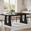 Tribesigns Dining Table for 6-8 People, 70.9“ Modern Kitchen Table for Dinner, for Dining Room, Living Room,Black - 4 of 4