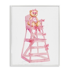 Stupell Industries Teddy Bear Life Guard Framed Giclee Art - 1 of 4