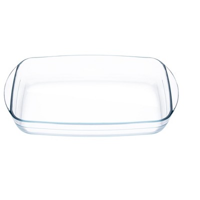 Pyrex Basics 2 Quart Glass Oblong Baking Dish, Clear 7 x 11 inch (Pack of 2)