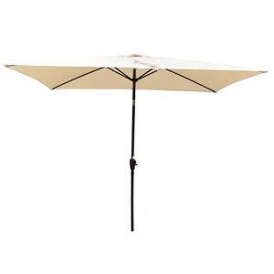 CAVINAS 6x9 FT Cantilever Patio Umbrella, Waterproof and Windproof Design with Crank, Beach Umbrella, without Base - 1 of 4