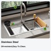 FUFU&GAGA Stainless Steel Kitchen Sink with Waterfall Design & Multifunctional Faucet - Multi - Functional, Modern Kitchen Solution - 4 of 4