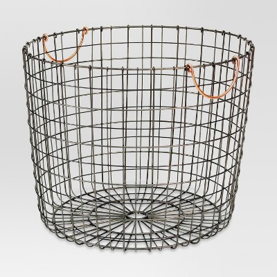 large storage basket with handles