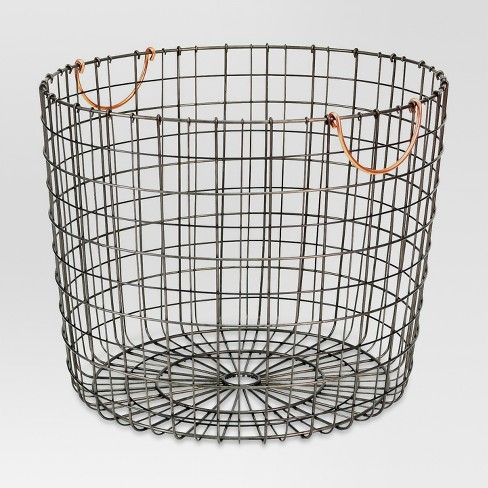 Large wire best sale basket for blankets