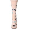 Memoi Women's "Eye Exam" Rayon Blend Novelty Crew Sock Blush 9-11 - 2 of 4