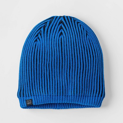 Boys' Striped Beanie - All in Motion™ Navy