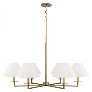 Capital Lighting Gilda 6 - Light Chandelier in  Aged Brass - 1 of 4