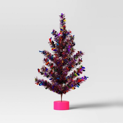 Christmas Metal Mini Tree Shiny Multicolor Tinsel - Wondershop™