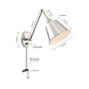 Crystorama Lighting Mitchell 1 - Light Swing Arm Lamp in  Polished Nickel - 2 of 4