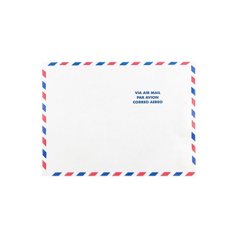 JAM Paper 10 x 13 Tyvek Tear-Proof Open End Catalog Envelopes White Airmail 25/Pack (2131101)  - image 1 of 3