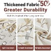 Attop Cotton Linen Waterproof Tablecloth for Dining Table Farmhouse Kitchen Rectangle Table Cloth Beige, Coffee Flower, 55x55 Inch - 4 of 4