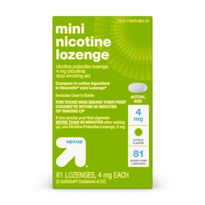 Nicotine 4mg Mini Lozenge - Citrus - 81ct - up & up™