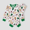 PATPAT Matching Family Pajamas Xmas Christmas Element Print Xmas Holiday PJs Green - 4 of 4