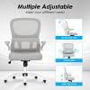 Racxily Office Chair, Mesh Ergonomic Office Chair with Lumbar Support, Comfy Computer Desk Chair with Flip Armrest Rolling Wheels - 3 of 4