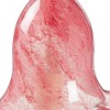 Evergreen Art Glass Speckle Pink Floral Shaped Bell Chime - 4 of 4