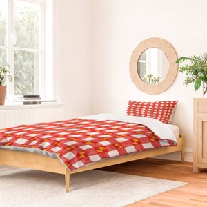 Deny Designs Adrianne Gingham Pasta Twin/Twin XL Duvet and Sham Set (2-3pc Set) - 1 of 4
