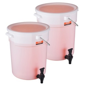 VEVOR Beverage Dispenser, 5 Gallon Drink Dispensers for Parties, Plastic Juice Dispenser with Spigot and Lid - 1 of 4