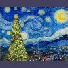 Women's Design By Humans Van Gogh Starry Night - Christmas Tree By bcstudio Racerback Tank Top - 2 of 3