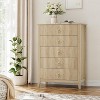 42.9" Modern 5-Drawer Dresser w/Metal Handles - Dual-Function TV Stand & Wood Storage for Bedroom, Living Room & Hallway - 4 of 4