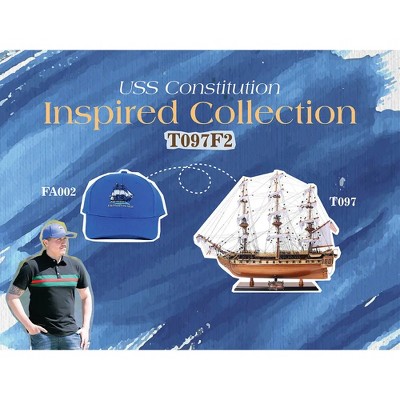 Ultimate USS Constitution Combo – 25" Model Ship & Classic Hat By Old Modern Handicrafts