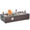 COZONY 36/48/56" Propane Fire Pit Table, 50,000 BTU Dual-Use Outdoor Heater with Wind Guard & Cover - 2 of 4