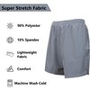 Jump Start Men's 2 in 1 Stretch Active Quick Dry Gym Running Shorts With Liner-3 Pack - 4 of 4
