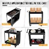 Acekool 2-Tier Rolling Tool Cart with Pegboard, 400 lbs Capacity Heavy Duty Utility Cart for Garage, Warehouse & Repair Shop - 4 of 4