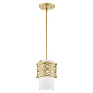 Livex Lighting Calinda 1 - Light Pendant in  Soft Gold - 1 of 1