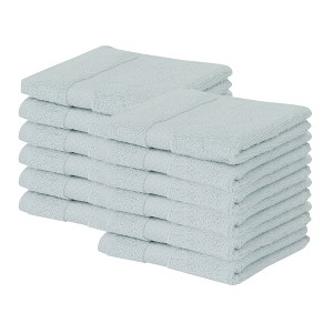 Splash Zero Twist 100% Ring Spun Cotton Face Washcloth Set – Reversible, 550 GSM, Soft, Lightweight, Highly Absorbent Towels for Bathroom - 1 of 4