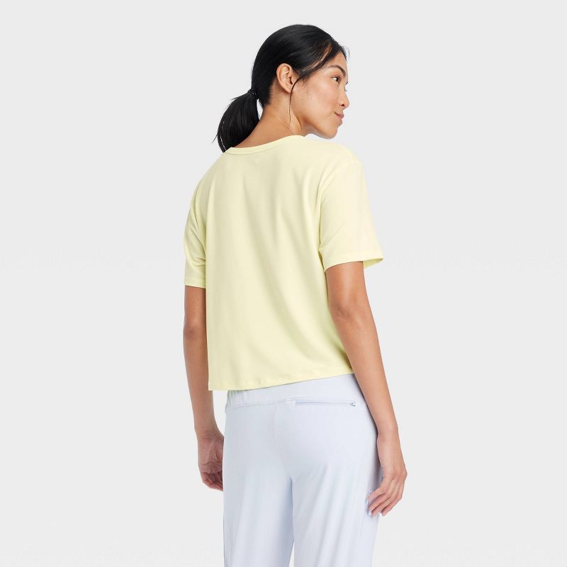 Women's Essential Crewneck Short Sleeve Top - All In Motion™, 2 of 9