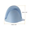 Unique Bargains Silicone Heat Resistant Anti-Slip Reusable Oven Mitts 4 Pcs - 2 of 4