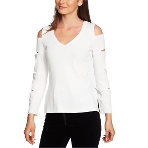 1.STATE Womens Slash Sleeve Cold Shoulder Blouse - 1 of 1
