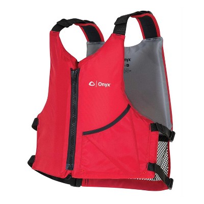 Onyx Outdoor Universal Adult Paddling Flotation Vest, Red