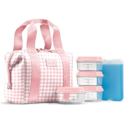 Fit & Fresh Neoprene Like Lunch Bag For Women, Insulated Womens Lunch Bag For Work, Tear & Stain Resistant Large Lunch Box