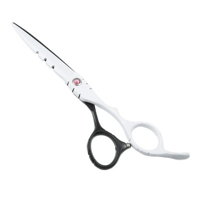 Unique Bargains Hair Cutting Scissors Professional Barber Scissors  Stainless Steel Razor 6.7 Long Multicolour : Target