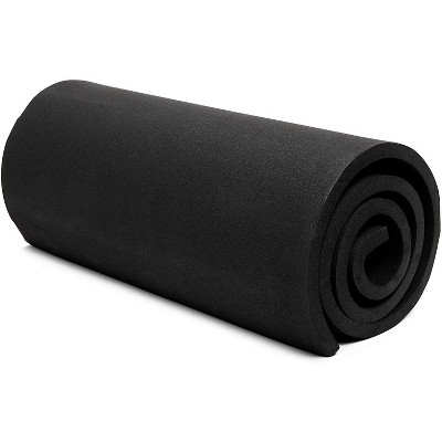 Black EVA Foam Sheets Roll for Crafts (10mm, 13.75 x 38.5 In)