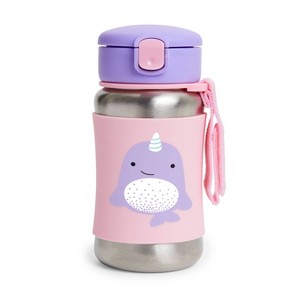 Skip Hop Zoo Stainless Steel Straw Bottle - 1 of 3