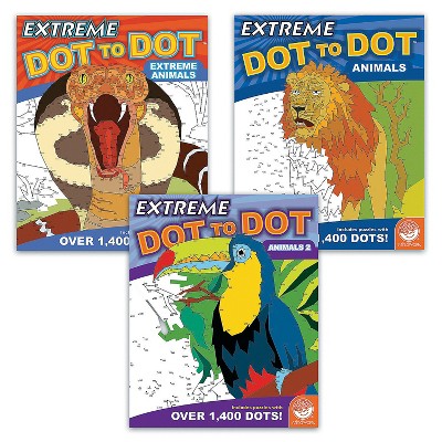 MindWare Extreme Dot To Dot Animals: Set Of 3 - Brainteasers