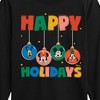 Boys' - Disney - Happy Holidays Ornament Heads Long Sleeve Graphic T-Shirt - 2 of 4