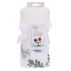 NoJo Disney Mickey and Minnie Mouse White, Red, and Green Christmas Holiday Wreath "Merry and Bright" Photo Op Super Soft Baby Blanket - 4 of 4