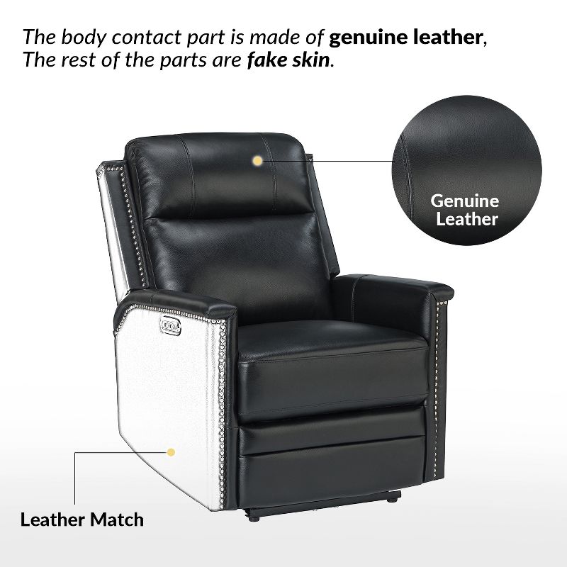 Ottfried Genuine Leather Power Recliner | ARTFUL LIVING DESIGN, 5 of 11