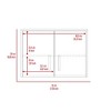 VYNXARIA 20" Wall Storage Cabinet with Two Doors and Three Internal Shelves in Sleek Black ¨C Ideal for Kitchen - 4 of 4