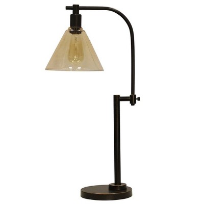 Madison Table Lamp Bronze Cloud Clear - StyleCraft