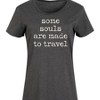 Women's - Instant Message - Some Souls Are Made To Travel Graphic T-shirt Dress - 2 of 4