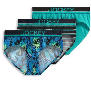 Jockey Men's Underwear ActiveStretch 7 Long Leg Boxer Brief - 3 Pack, Blue  Chambray/Block Geo/Teal Breeze, S at  Men's Clothing store
