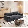 TIRAMISUBEST Queen Size Pull Out Sofa Bed, 3-in-1 Convertible Chaise Lounge Sleeper Sofa with Side Storage Pockets - 4 of 4