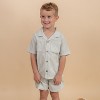 Organic Shirt & Shorts Set - Green Stripes - 3 of 4