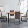 TiramisuBest Rustic Industrial Rectangular Dining Table, 4-6 Person, 1.5" Thick Engineered Wood Top, Black Metal Legs for Kitchen/Dining/Living Room - 3 of 4