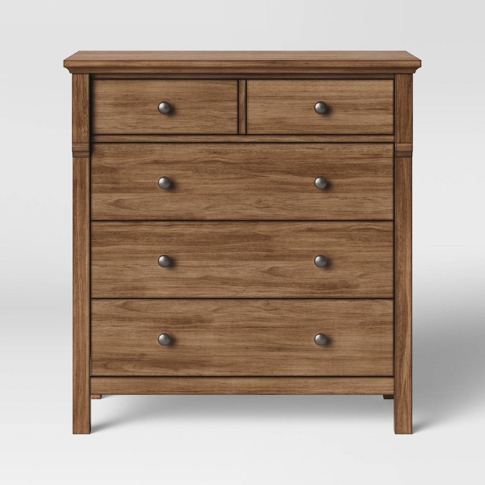 Shelburne Wood 4 Drawer Dresser Brown - Threshold was $389.99 now $194.99 (50.0% off)