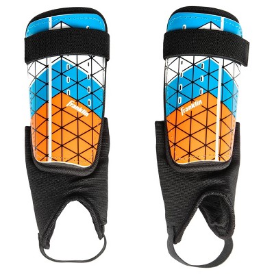 Franklin Sports Shin Guards 2pk - Blue/Orange S